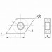 Твердосплавна токарна пластина DNMM150612-HR Revers Tools