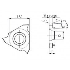 Твердосплавна канавкова пластина TGF32R 220-015 Revers Tools