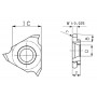 Твердосплавна канавкова пластина GBA43L 200-100R Revers Tools