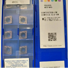 Твердосплавна токарна пластина CCMT09T308-EM YBG205 ZCC-CT
