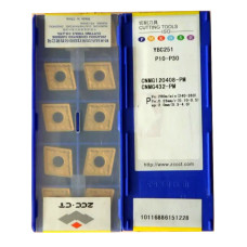 Твердосплавна токарна пластина CNMG120408-PM YBC251 ZCC-CT