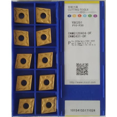 Твердосплавна токарна пластина CNMG120404-DF YBC251 ZCC-CT