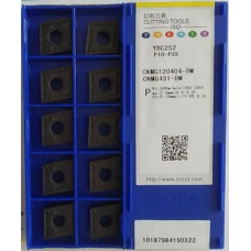 Твердосплавна токарна пластина CNMG120404-DM YBC252 ZCC-CT