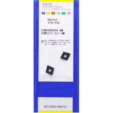 Твердосплавна токарна пластина CCMT060204-HM YBC252 ZCC-CT
