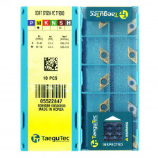 Твердосплавна токарна пластина DCMT070204 PC TT9080 TaeguTec