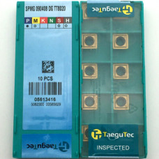 Твердосплавна пластина для свердління SPMG090408 DG TT8020 TaeguTec