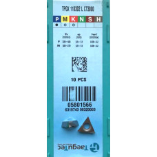Твердосплавна токарна пластина TPGX110302L CT3000 TaeguTec