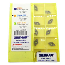 Твердосплавна токарна пластина DCMT070204-MV LF6018 Deskar
