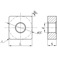Твердосплавна токарна пластина SNMM 250924-GH NC3030 KORLOY