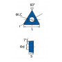 Твердосплавна токарна пластина TCMT090204-JW RT7134 Revers Tools