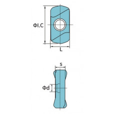 Твердосплавна фрезерна пластина LNMU0303ZER-NK RT7134 Revers Tools
