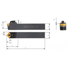 Різець токарний прохідний DCMNN-2020K-12-100 під пластину CN** 1204** державка Iron Root