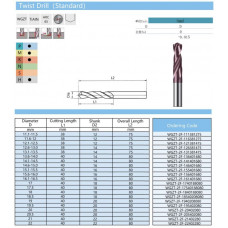 Свердло WGZT-2F-HRC65-11,1-11,5x38x12x75mm