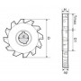 Дискова фреза з мех кріпленням SMP06-080x8T10-27 під пластину MP** 0603 Weinaike